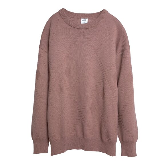 SchönHerr (Germany) Argyle Pattern Knit Schurwolle Blend Jumper Rhodanite : L - Picture 1 of 5